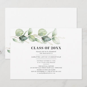 Graduation 2025 Party Modern Eucalyptus  Invitation