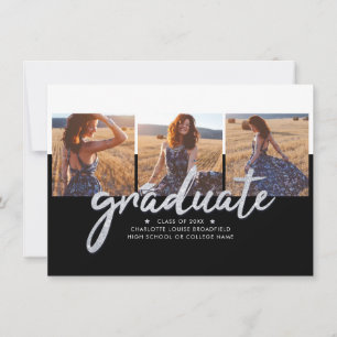 Graduation 2025 Photo Collage Faire-part