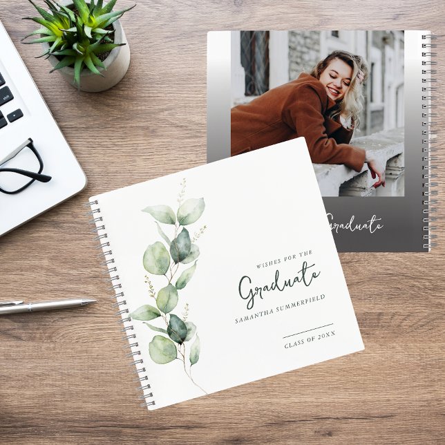 Graduation 2025 Photo Eucalyptus Guest Notebook (Graduation 2025 Photo Eucalyptus Guest Notebook)