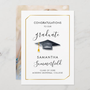 Graduation 2025 Photo Script Modern Grad Announcement