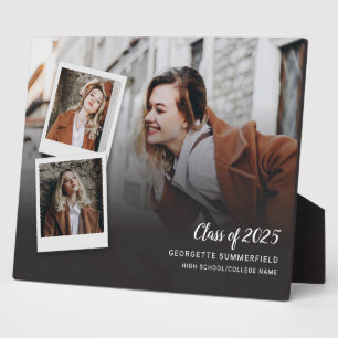 Graduation 2025 Photo Script Modern Keepsake Plaque