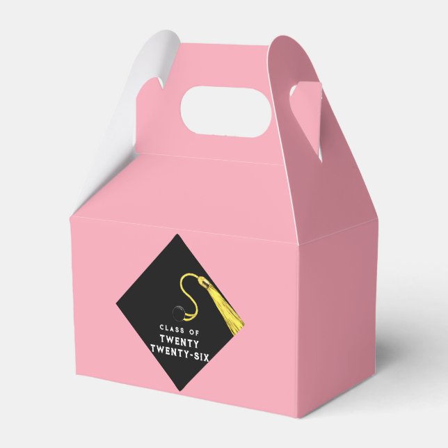 Graduation 2025 Pink Favor Box (Front Side)