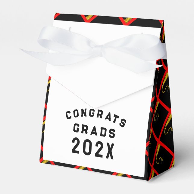 Graduation 2025 Red Favor Box (Front Side)