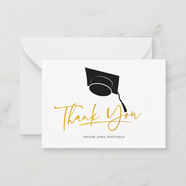 Graduation 2025 Script Carte de remerciements (Devant)