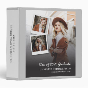 Graduation 2025 Senior Year School Photo Keepsake Binder