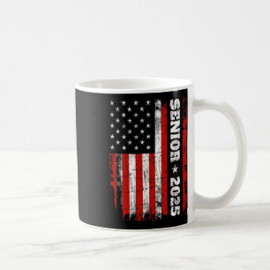 Graduation 2025 Shirt Design With Us Flag Senior C Coffee Mug