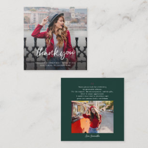 Graduation 2026 2 Photos Thank You Photo Card