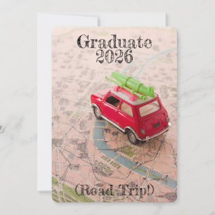Graduation 2026 Announcement Road Trip Invitation