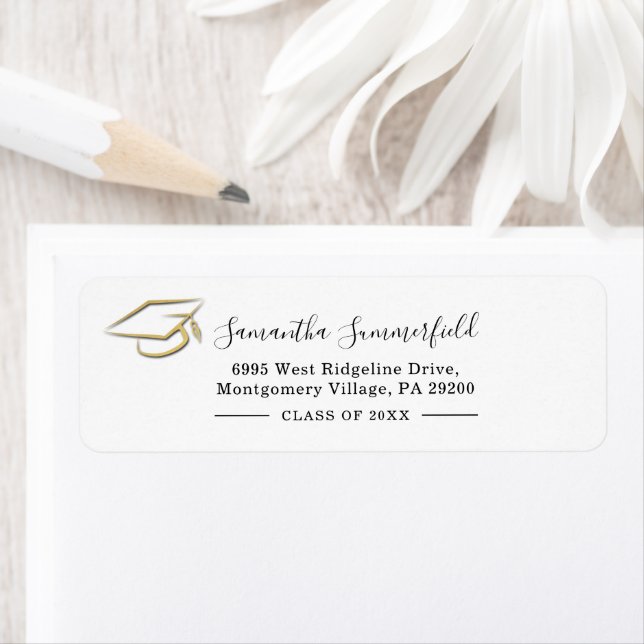 Graduation 2026 Graduate Modern Return Address (Insitu)