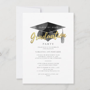 Graduation 2026 Minimalist Grad Party Invitation