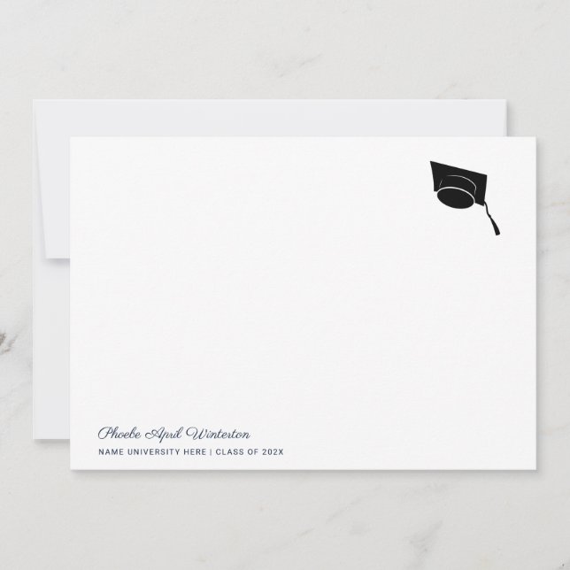 Graduation 2026 Minimalist Typography Grad Card (Front)