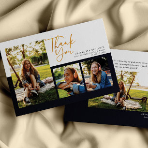Graduation 2026 Modern Script Graduate Thank You Card