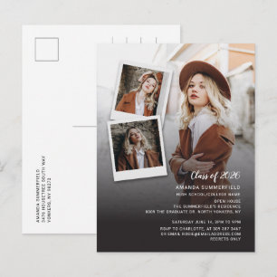 Graduation 2026 Multi Photo Graduate Party Invitation Postcard