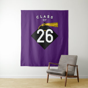 Graduation 2026 Photo Backdrop Tapestry