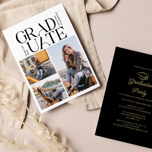 Graduation 2026 Photo Collage Grad Party Invitation