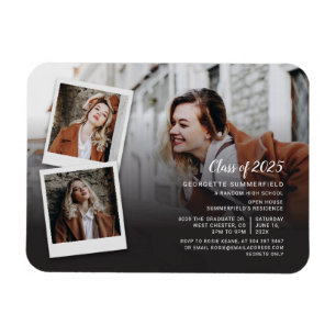 Graduation 2026 Photo Collage Party Invitation Magnet