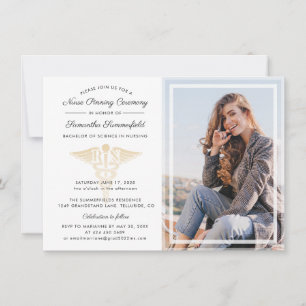Graduation 2026 Photo Nurse Pinning Ceremony Invitation