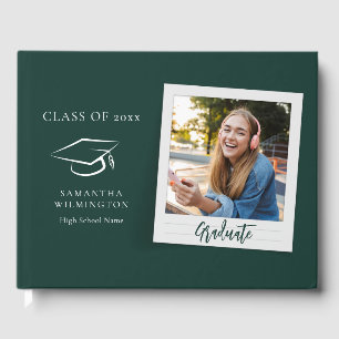 Graduation 2026 Photo Script Grad Party Guest Book