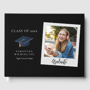 Graduation 2026 Photo Script Grad Party Guest Book