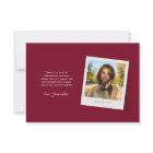 Graduation 2026 Photo Silver Glitter Burgundy Grad
