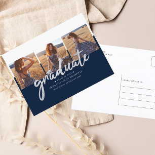 Graduation 2026 Photos Script Grad Announcement Postcard
