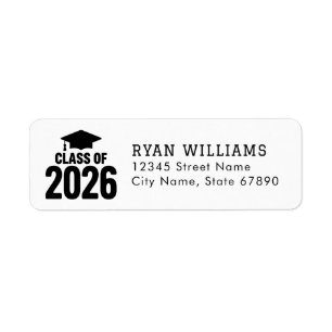 Graduation 2026 Return Address Labels