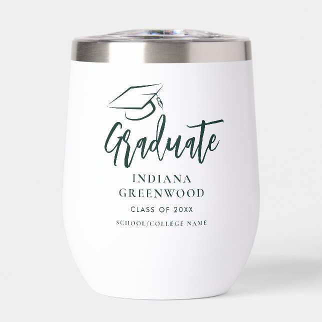 Graduation 2026 Script Green Personalized Grad (Front)