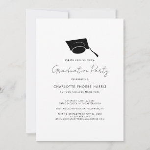 Graduation 2026 Script Simple Grad Party Invitation