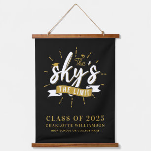 Graduation 2026 The Skys The Limit Grad Custom Hanging Tapestry