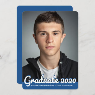 Graduation 20XX   Modern Custom Photo Invitation