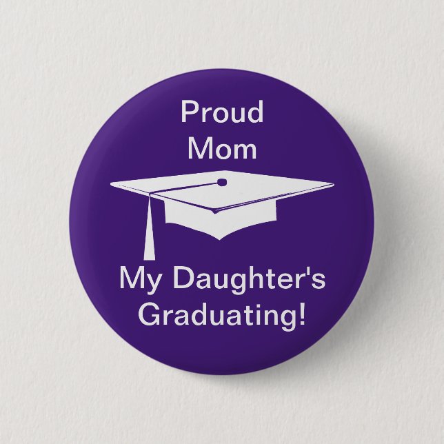Graduation 2 Inch Round Button (Front)