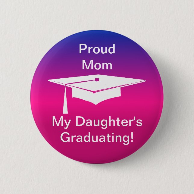 Graduation 2 Inch Round Button (Front)