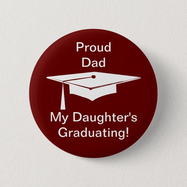 Graduation 2 Inch Round Button (Front)