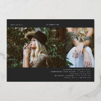 Graduation 2 Photo Line Art Dark Grey