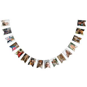 Graduation Achievements Grade Levels Photo Collage Bunting Flags