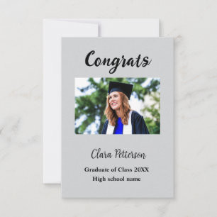 Graduation add name class of 20xx congrats add pho