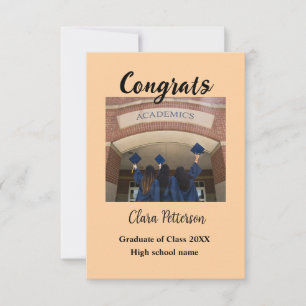Graduation add name class of 20xx congrats add pho
