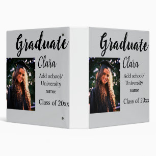 Graduation add name class of 20xx congrats add pho binder