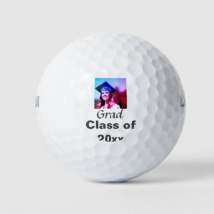 Graduation add name photo class year custom  golf balls