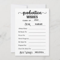 Graduation Advice Cards-Advice for Graduates Invit