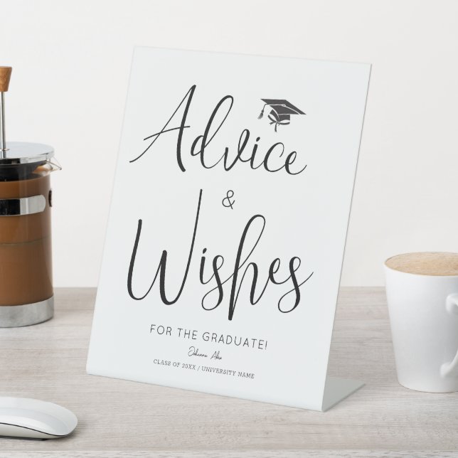  Graduation Advice & Wishes Sign (In SItu)