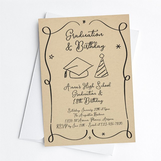 Graduation and Birthday Invitation (Creator Uploaded)
