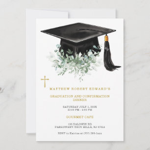  Graduation and Confirmation Dinner  Invitation