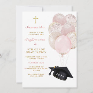  Graduation and Confirmation Dinner  Invitation