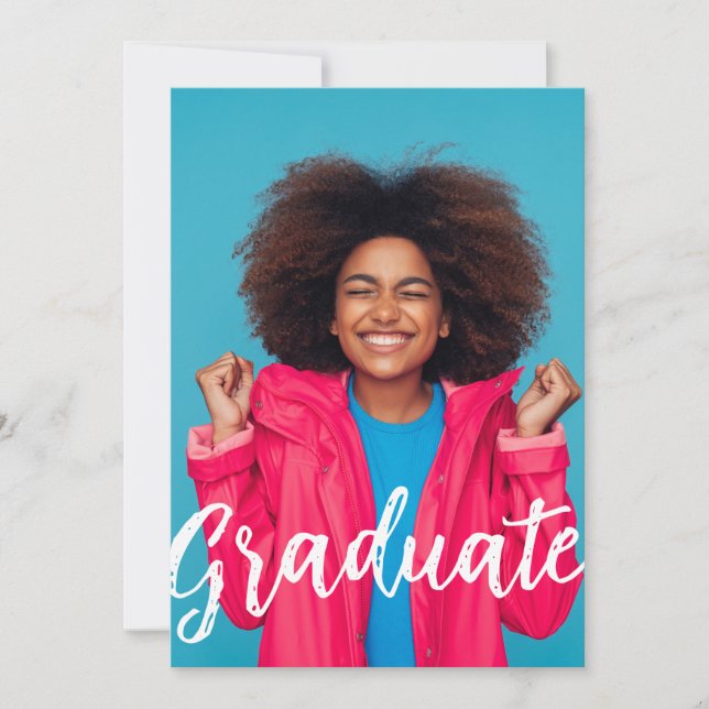 Graduation Annoucement Photo Flat Card (Front)