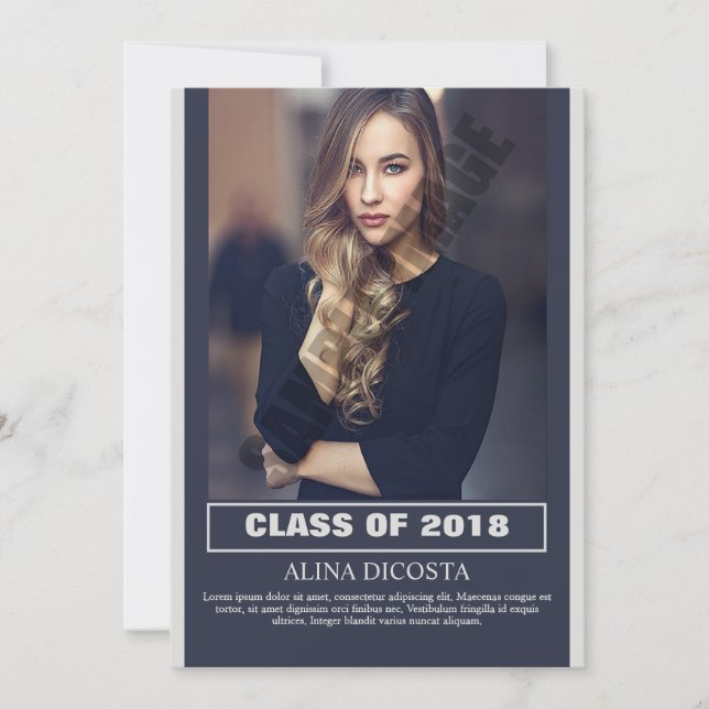 Graduation Announcement and Invitation (Front)