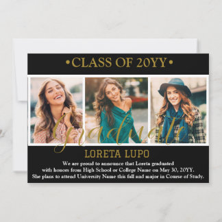 Graduation Announcement Card