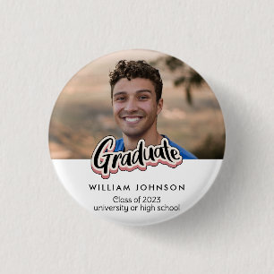 Graduation Announcement Class of 2023 1 Inch Round Button