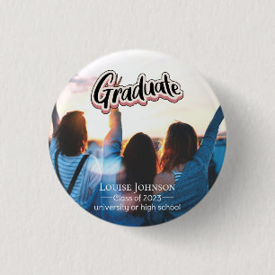 Graduation Announcement Class of 2023 1 Inch Round Button