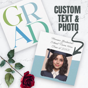 Graduation Announcement Custom Photo Typography